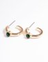 Goldair Gold Diamante Stone Huggie Earrings