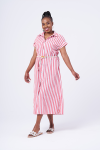 Midi Dress - XL Stripe