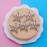 5PCS Antique Silver Plated Starfish Pendant Zinc Alloy Plated Starfish Charm Pendant Charms Necklace earrings Pendant For Diy Je