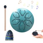 Rain Drum For Outside Steel Tongue Drum Rain Chime 6 Note 3 Inch Chakra Drum For Rain Waterproof Musical Rain Drum For Garden En