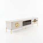 Bf Royal Home Plasma Stand - Ivory & Gold
