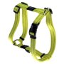 Rogz Pet Products Rogz Utility Large 20MM Fanbelt Dog H-harness Dayglo Yellow Reflective