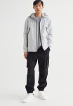 Relaxed Fit Cotton Cargo Joggers - Black