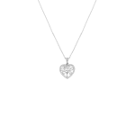 Sterling Silver Cubic Zirconia Heart & Tree Of Life Pendant