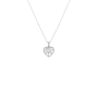 Sterling Silver Cubic Zirconia Heart & Tree Of Life Pendant