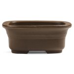 Japanese Unglazed Containers - Rounded Rectangular With Lip 135 X 110 X 55MM