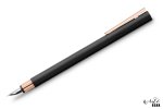 Faber-castell Fountain Pen Neo Slim Black With Rose Gold