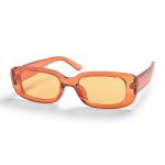 Trans Orange Square Tint Sunglasses