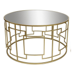 Metal mirror Coffee Table 81 Cm X 81 Cm X 46 Cm