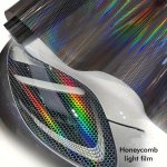 Honeycomb Pattern Pvc Light Film Vinyl Wrap Sticker For Car Headlights Taillights Fog Lights Waterproof Shading Adhesive Film 30