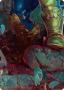 Thanos The Mad Titan Art Card 8/9 Marvel Super Heroes Art Series - Damaged