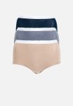 Jockey 3 Pack Plain Full Briefs - Taupe pink marshmellow Pink