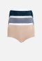 Jockey 3 Pack Plain Full Briefs - Taupe/pink/marshmellow Pink