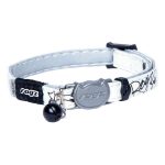 CAT Rogz Glow Collar - Black Jumping Design