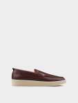 Will Hi Shine Leather Slip On - Claret - Brown 11