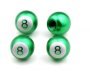 8 Ball Valve Caps - Green
