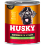 Husky Tender Lamb Flavour Adult Wet Dog Food Chunks In Gravy 775G