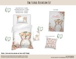 Kids Duvet Set Owl Floral Rosarium
