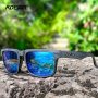 KDEAM Polarized Sports Glasses For Men And Women UV Protection Full Rim PC Frame TAC Lens For Climbing Fishing Hiking - Non-Slip Rubber Nose