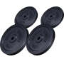Unboxed Deal - Cast Iron Weight Plate Set 2X 5KG - 2X 10KG - Black