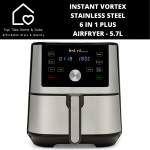 Instant Vortex Stainless Steel 6 In 1 Plus Airfryer - 5.7L