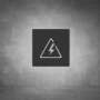 Electricity Sign - Black - Powder Coated Aluminum