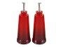 Le Creuset Angular Stoneware Oil & Vinegar Carafes Set Of 2 Cerise