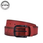 Men Burnished Belt - Tan - 3XL