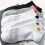 5 Pairs Unisex Athletic Socks Casual & Breathable Low Cut Ankle Socks Women's Stockings & Hosiery