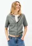 Knitted Cardigan - Grey Marl