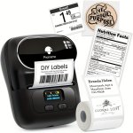 Phomemo M110 Label Makers - Portable Thermal Label Maker Printer For Barcode Clothing Jewelry Retail Mailing Compatible With And