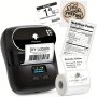 Phomemo M110 Label Makers - Portable Thermal Label Maker Printer For Barcode Clothing Jewelry Retail Mailing Compatible With Android & Ios System With 1PACK 40 30MM 1.57" 1.18" Label