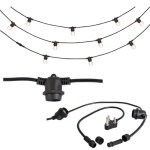 Bright Star Lighting 5.5M Outdoor String Lights - Black