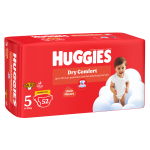 Huggies Dry Comfort Size 5 Disposable Nappies 52 Pack