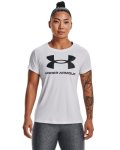 Women's Velocity Graphic Big Logo Short Sleeve Crew - White XS