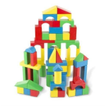 4AKID Melissa & Doug - 100 Piece Wood Blocks Set