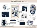 Cot Duvet Bedding Navy Farm Patchwork Sheep Set