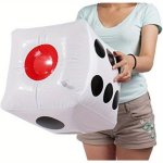 1PC Giant Inflatable Dice Game - Pvc Material No Electricity Needed Non-prop Banknotes Featherless - Perfect For Birthday Partie