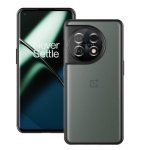 Oneplus 11 Hybrid Slim Translucent Bumper Case Black clear