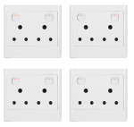 Zs - Type D Double Wall Socket 4X4 - Set Of 4