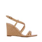 Strappy Wedge Sandal -natural