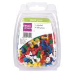 Simple Cho 200PC Colour Plastic Push Pins