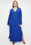 Superbalist Crushed Column Dress With Slits - Blue.