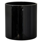 Black Glass Cylinder Vase 15X15CM