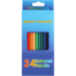 Bright Colours Coloured Pencils Set 24 Piece