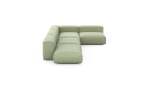 Four Module Corner Sofa - Linen - Olive - 220CM X 346CM