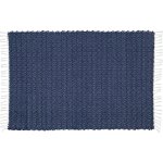 Dhurrie Twill Navy Bath Mat