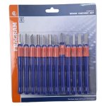 Fragram Wood Carving Set 12 Piece Blue Handels