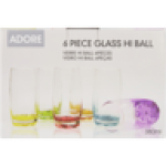 Adobe Adore Hi Ball Glass 6 Piece Set