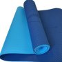 Yoga Mat With Alignment Lines - Eco Tpe Yoga Mat With Alignment Lines / Blue